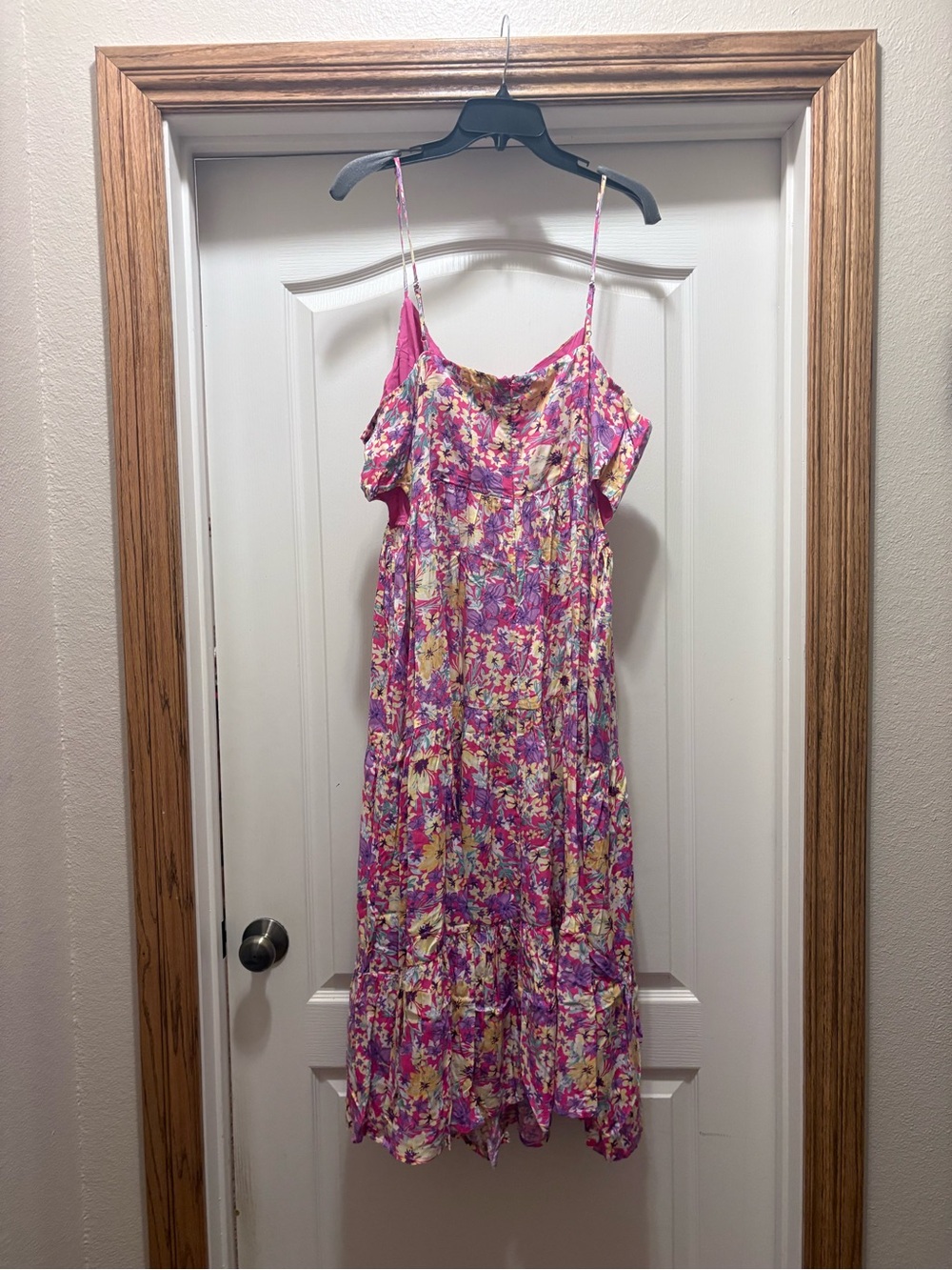 Hailey & Co Floral Pink Multicolor Spaghetti Strap Dress